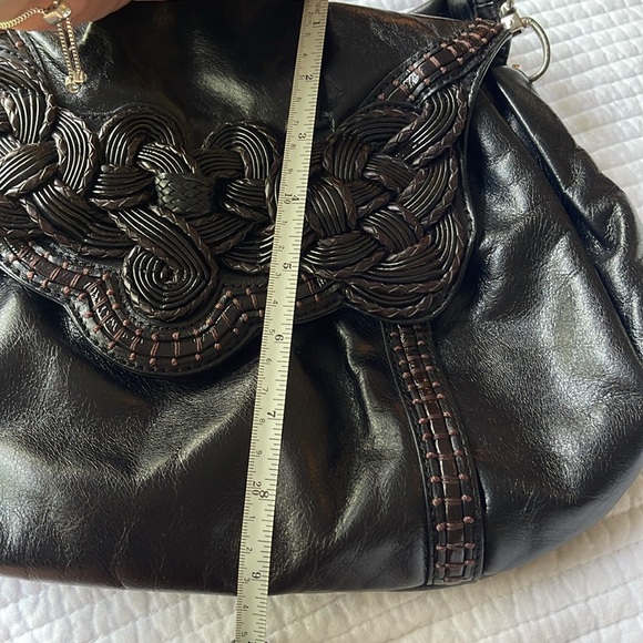 Brighton leather - hand braided purse - beautiful bag! - Picture 9 of 10